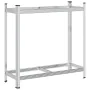 Estantería de neumáticos 2 niveles acero plateado 110x40x109 cm von , Industrieregale - Ref: Foro24-4016966, Preis: 40,21 €, ...