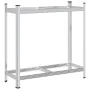 Estantería de neumáticos 2 niveles acero plateado 110x40x109 cm von , Industrieregale - Ref: Foro24-4016966, Preis: 40,21 €, ...