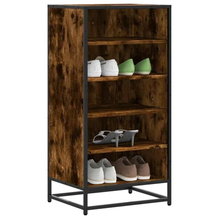 Zapatero madera contrachapada roble ahumado 48x38x97,5 cm von , Schuhregale und Schuhorganisatoren - Ref: Foro24-849206, Prei...