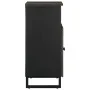Aparador negro 60x33x75 cm madera maciza mango by , CD and DVD storage - Ref: Foro24-4017709, Price: 91,75 €, Discount: %