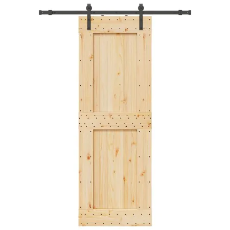 Puerta corredera con herrajes madera maciza de pino 80x210 cm von , Türen - Ref: Foro24-3332701, Preis: 200,93 €, Rabatt: %