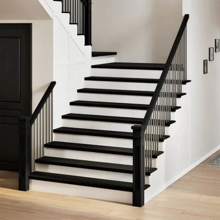 Peldaños de escalera 12 uds madera maciza roble marrón oscuro by , Stair mats - Ref: Foro24-3283041, Price: 420,62 €, Discoun...