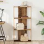 Librería 3 niveles madera ingeniería madera vieja 60x30x120 cm by , Bookcases and shelves - Ref: Foro24-860272, Price: 61,31 ...