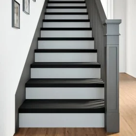 Peldaños de escalera 12 uds madera maciza roble marrón oscuro by , Stair mats - Ref: Foro24-3283043, Price: 324,67 €, Discoun...