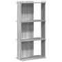 Librería 3 estantes madera ingeniería gris Sonoma 60x30x120 cm de , Librerías y estanterías - Ref: Foro24-860270, Precio: 61,...