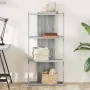Librería 3 estantes madera ingeniería gris Sonoma 60x30x120 cm de , Librerías y estanterías - Ref: Foro24-860270, Precio: 61,...