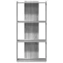Librería 3 estantes madera ingeniería gris Sonoma 60x30x120 cm de , Librerías y estanterías - Ref: Foro24-860270, Precio: 61,...