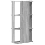 Librería 3 estantes madera ingeniería gris Sonoma 60x30x120 cm de , Librerías y estanterías - Ref: Foro24-860270, Precio: 61,...