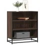 Aparador madera ingeniería y metal marrón roble 68x35x76 cm de , Aparadores - Ref: Foro24-848978, Precio: 80,11 €, Descuento: %