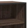 Aparador madera ingeniería y metal marrón roble 68x35x76 cm de , Aparadores - Ref: Foro24-848978, Precio: 80,11 €, Descuento: %