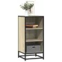 Aparador madera ingeniería y metal roble Sonoma 35,5x35x76 cm de , Aparadores - Ref: Foro24-848950, Precio: 53,09 €, Descuent...