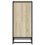 Aparador madera ingeniería y metal roble Sonoma 35,5x35x76 cm de , Aparadores - Ref: Foro24-848950, Precio: 53,09 €, Descuent...
