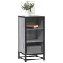 Aparador madera ingeniería y metal gris Sonoma 35,5x35x76 cm de , Aparadores - Ref: Foro24-848952, Precio: 54,63 €, Descuento: %