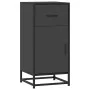Aparador de madera de ingeniería y metal negro 35,5x35x76 cm von , Sideboards - Ref: Foro24-848959, Preis: 71,51 €, Rabatt: %