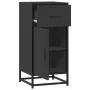 Aparador de madera de ingeniería y metal negro 35,5x35x76 cm von , Sideboards - Ref: Foro24-848959, Preis: 71,51 €, Rabatt: %
