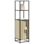 Aparador alto madera de ingeniería y metal 35,5x35x139 cm by , Sideboards - Ref: Foro24-849045, Price: 85,34 €, Discount: %