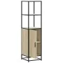 Aparador alto madera de ingeniería y metal 35,5x35x139 cm by , Sideboards - Ref: Foro24-849045, Price: 85,34 €, Discount: %