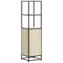 Aparador alto madera de ingeniería y metal 35,5x35x139 cm by , Sideboards - Ref: Foro24-849045, Price: 85,34 €, Discount: %