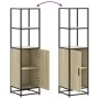 Aparador alto madera de ingeniería y metal 35,5x35x139 cm by , Sideboards - Ref: Foro24-849045, Price: 85,34 €, Discount: %