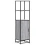 Aparador alto madera ingeniería metal gris sonoma 35,5x35x13 cm de , Aparadores - Ref: Foro24-849047, Precio: 79,01 €, Descue...