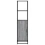 Aparador alto madera ingeniería metal gris sonoma 35,5x35x13 cm de , Aparadores - Ref: Foro24-849047, Precio: 79,01 €, Descue...