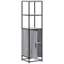 Aparador alto madera ingeniería metal gris sonoma 35,5x35x13 cm de , Aparadores - Ref: Foro24-849047, Precio: 79,01 €, Descue...