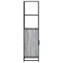 Aparador alto madera ingeniería metal gris sonoma 35,5x35x13 cm de , Aparadores - Ref: Foro24-849047, Precio: 79,01 €, Descue...