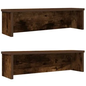 Estantes de cocina apilables 2 uds roble ahumado 60x15x16 cm von , Behälter für Küchenutensilien - Ref: Foro24-860508, Preis:...