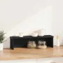 Estantería cocina apilable madera ingeniería negra 60x15x16 cm de , Contenedores para utensilios de cocina - Ref: Foro24-8605...