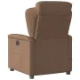 Sillón reclinable con masaje de tela marrón by , Armchairs - Ref: Foro24-4015590, Price: 202,88 €, Discount: %