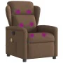Sillón reclinable con masaje de tela marrón by , Armchairs - Ref: Foro24-4015590, Price: 202,88 €, Discount: %