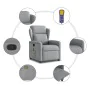 Sillón reclinable de masaje de tela gris claro von , Sessel - Ref: Foro24-4015586, Preis: 203,84 €, Rabatt: %