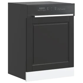 Panel para lavavajillas Porto madera contrachapada negro by , Kitchen cabinets - Ref: Foro24-854138, Price: 43,62 €, Discount: %