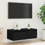 Mueble de TV con luces LED roble negro 75x35,5x25 cm von , TV-Möbel - Ref: Foro24-860230, Preis: 71,01 €, Rabatt: %
