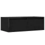 Mueble de TV con luces LED roble negro 75x35,5x25 cm von , TV-Möbel - Ref: Foro24-860230, Preis: 71,01 €, Rabatt: %