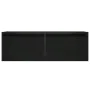 Mueble de TV con luces LED roble negro 75x35,5x25 cm von , TV-Möbel - Ref: Foro24-860230, Preis: 71,01 €, Rabatt: %