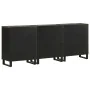 Aparadores 3 piezas madera maciza mango negro 60x33x75 cm by , Lockers and storage cabinets - Ref: Foro24-3309999, Price: 315...