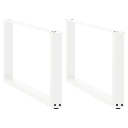 Patas de mesa de centro forma U 2uds acero blanco 70x(42-43) cm de , Patas para mesas - Ref: Foro24-4013165, Precio: 64,51 €,...