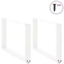 Patas de mesa de centro forma U 2uds acero blanco 70x(42-43) cm de , Patas para mesas - Ref: Foro24-4013165, Precio: 64,51 €,...