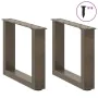 Patas de mesa centro forma U 2uds acero natural 30x(30-31) cm de , Patas para mesas - Ref: Foro24-4013131, Precio: 41,03 €, D...