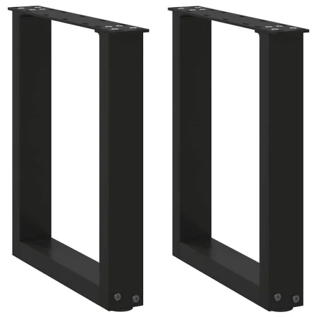 Patas de mesa de centro forma U 2uds acero negro 38x(42-43) cm de , Patas para mesas - Ref: Foro24-4013152, Precio: 55,25 €, ...