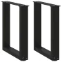 Patas de mesa de centro forma U 2uds acero negro 38x(42-43) cm de , Patas para mesas - Ref: Foro24-4013152, Precio: 55,25 €, ...