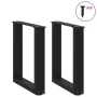 Patas de mesa de centro forma U 2uds acero negro 38x(42-43) cm de , Patas para mesas - Ref: Foro24-4013152, Precio: 55,25 €, ...