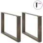 Patas para mesa de centro en forma de U 2 uds antracita acero by , Table legs - Ref: Foro24-4013167, Price: 62,10 €, Discount: %