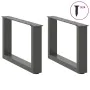 Patas de mesa centro forma U 2uds acero antracita 50x(30-31) cm by , Table legs - Ref: Foro24-4013138, Price: 58,09 €, Discou...