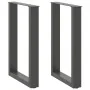 Patas para mesa comedor forma U 2uds antracita 50x(72-73) cm de , Patas para mesas - Ref: Foro24-4013178, Precio: 93,22 €, De...