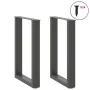 Patas para mesa comedor forma U 2uds antracita 50x(72-73) cm de , Patas para mesas - Ref: Foro24-4013178, Precio: 93,22 €, De...