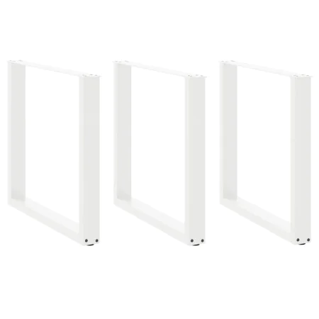 Patas para mesa centro forma U 3 uds blanco 90x(72-73) cm acero de , Patas para mesas - Ref: Foro24-4013209, Precio: 146,30 €...