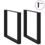 Patas para mesa de comedor en forma de U 2 uds acero negro von , Tischbeine - Ref: Foro24-4013192, Preis: 89,71 €, Rabatt: %