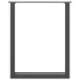 Patas para mesa centro forma U 2 uds acero negro 70x(72-73) cm by , Table legs - Ref: Foro24-4013184, Price: 76,64 €, Discoun...